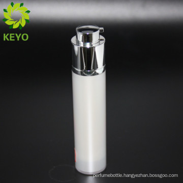 30ml white acrylic cosmetic airless pump lotion bottle for pack